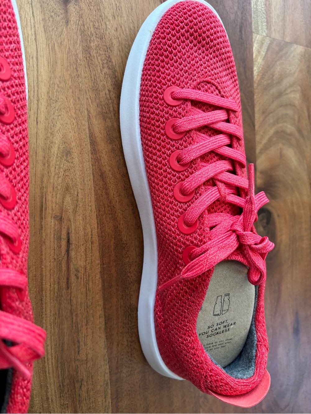 Allbirds Tree Piper Coral Red Sneakers - Mens 11 NEW WITHOUT BOX - Picture 8 of 9